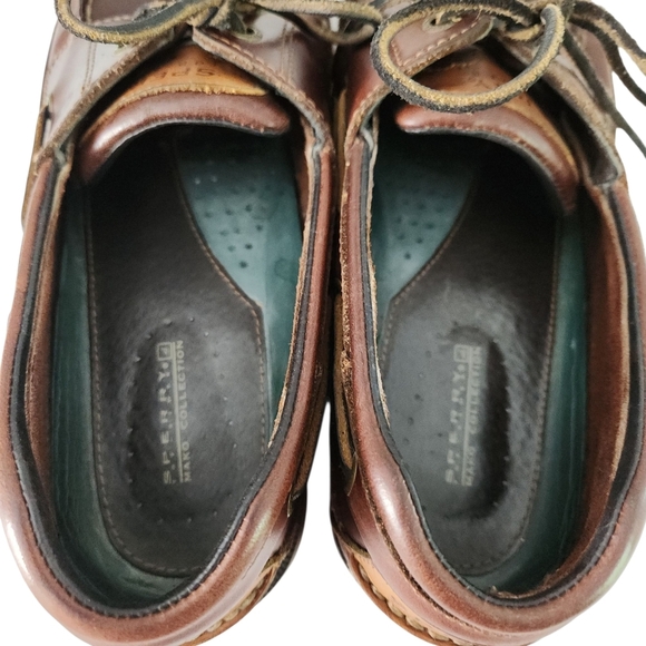SPERRY Top sider Leather Boat Shoes Brown Size 11m - Picture 7 of 11
